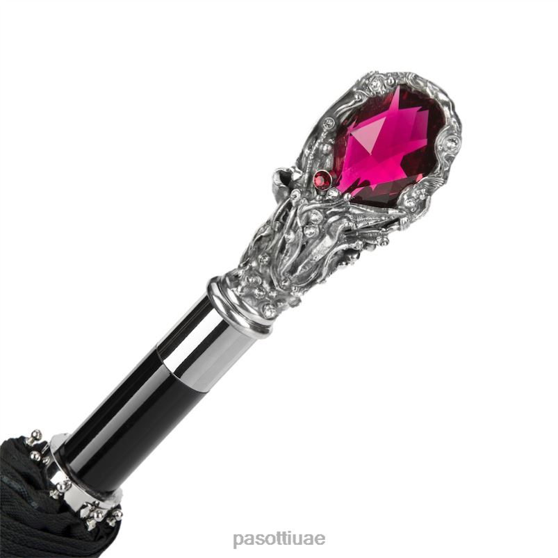 مظلة | 64 oxf-18 w68 - مظلة روبي فاخرة، مقبض جوهرة حمراء PASOTTI Z446V180